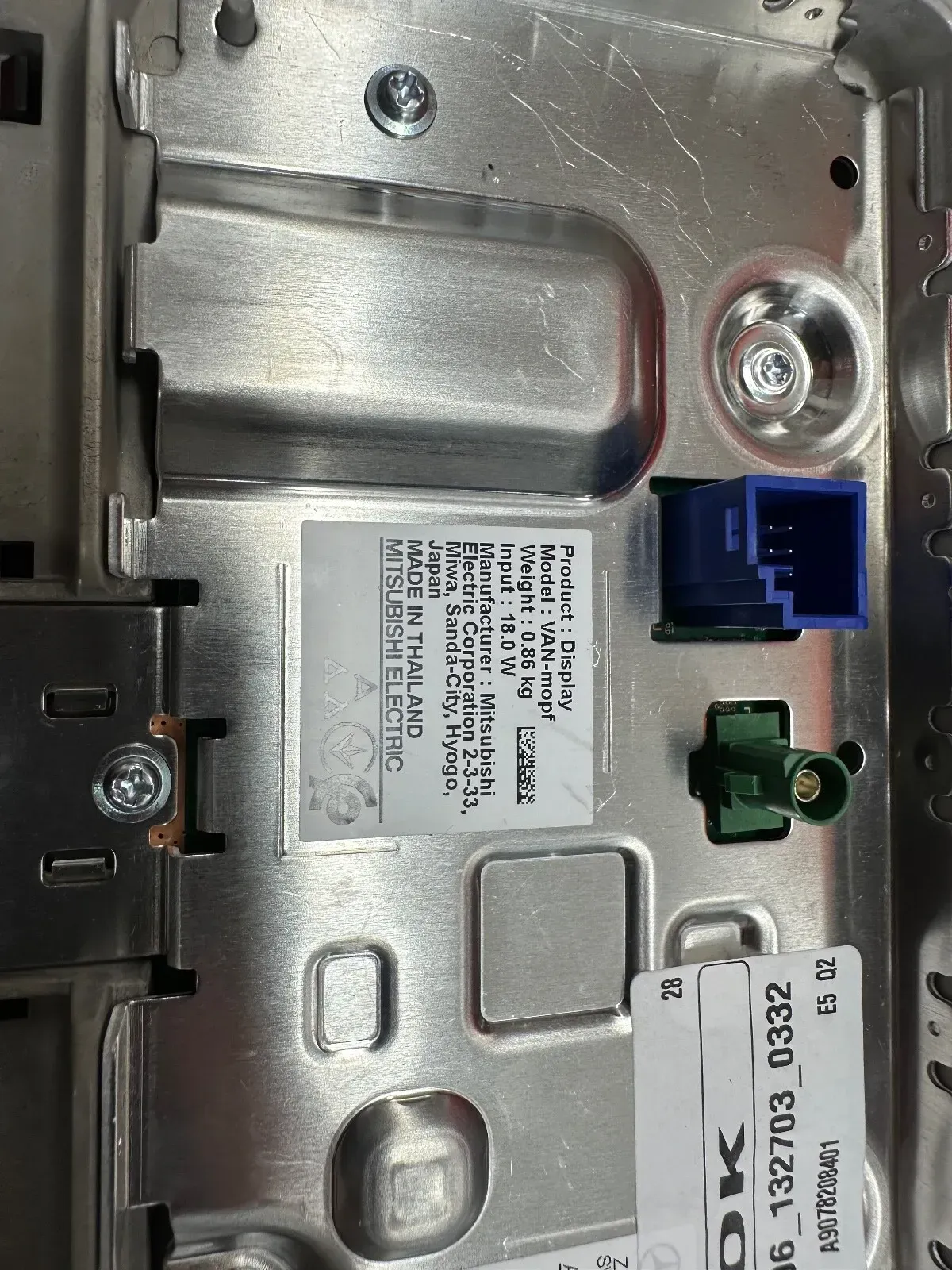 Second image of Mercedes Sprinter W907 Display Control Unit Screen A9078208401 OEM